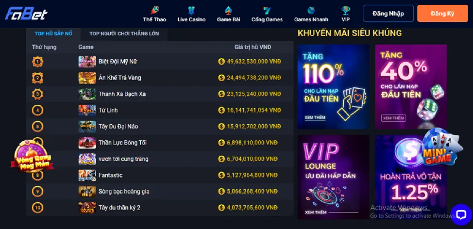 Các lợi ích độc quyền dành cho thành viên VIP shbet88 win